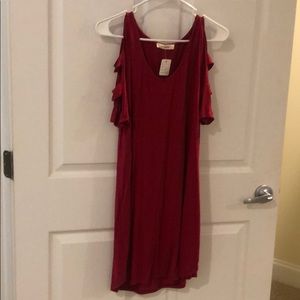 Burgundy dress